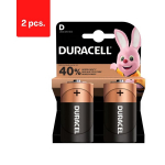 Baterijos DURACELL D, LR20, 2vnt, pakuotė 2 vnt.