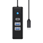 Orico Hub USB-C to 2x USB 3.0 + USB-C, 5 Gbps, 0.15m