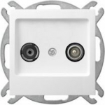 Ospel As Gpa-10gpz/m/00 baltas Rtv anteninis galinis lizdas 10db