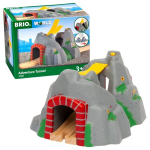 Brio World Adventure Tunnel - 4 garsai - Medinės traukinių trasos priedas - Ravensburger - Mi&scaron;rus nuo 3 metų - 33481