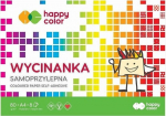 Happy Color lipnus spalvotas popierius A5, 8 lapai su &scaron;irdelėmis