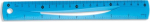 Tetis Bl020-nb lanksti liniuotė, 20 cm, mėlyna