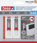 Tesa lipnūs kabliukai su profiliu, 2 vnt., 0,5 kg