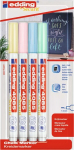 Edding 4085 Kreideliniai žymekliai, 4 vnt., pastelinių spalvų miksas