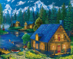 Deimantinio paveikslo-mozaikos 5D rinkinys (akučių klijavimas) 25x30 cm DK32219