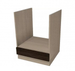 Pastatoma spintelė orkaitei Modena MD17, 60 cm, ruda