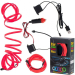 LED ap&scaron;vietimas automobiliui Car Cold light line