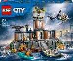 LEGO&reg; 60419 miesto giliavandenis policijos kalėjimas, žaislas su malūnsparniu ir valtimi, 7 minifigūrėlės ir &scaron;uns figūrėlė