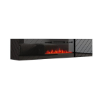 TV staliukas Cama Meble RTV Luxe, juodas