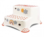 Dvibugas laiptelis Lorelli Rainbow, white/baltas