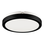 Plafonas, 18W LED, juodas