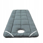 Masažo Stalas Bed Materat 60X190Cm Su Skylute Pilka