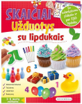 Skaičiai. Užduotys su lipdukais 3-6 metų vaikams