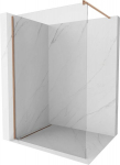 Walk-in du&scaron;o sienelė Mexen Kioto, Brushed copper, skaidrus stiklas, 140 x 200 cm