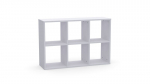 Modulinės atviros lentynos 2x3 WHITE