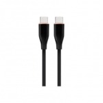 Kabelis Gembird Premium silicon USB Type-C Male - USB Type-C Male 1.5m Black