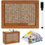 Retro medinė taupyklė su tikslų žymekliu ir numeriais. , 10 000 &euro;