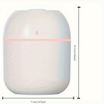 USB aromatinis difuzorius drėkintuvas, baltas