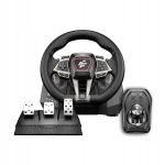 F107 flashfire - vairas 900&deg; pc/ps4/ps5/xbox su LED + 3 pedalai, 6 pavaros