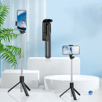 Asmenukių lazda ("Selfie sticks") Mobilus telefonas trikampio laikiklis asmenukių lazda 360&deg;., Juoda