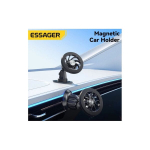Telefono laikiklis Automobilinis laikiklis Essager 'Spiral' juodas (magnetinis / lipinamas)