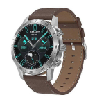 I&scaron;manusis Laikrodis Ohpa Dt70+ Bt Atsparus Vandeniui Kraujo Deguonies Stebėjimo Sporto Režimai Health Butler_silver brown leather
