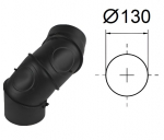 Universalus reguliuojamas lenkimas kampu su 2 peržiūromis. Juodas metalas 2 mm. D-130 mm.
