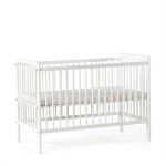 BabyTrold Mia kūdikio lovytė 120x60 cm, balta &ndash; prakti&scaron;ka ir reguliuojama lovelė