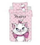 Disney vaiki&scaron;kas patalynės komplektas Marie Cat Merci, 100x135 cm, 2 dalių