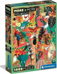CLEMENTONI - Kompakti&scaron;kas 1000 dalių - Daugiau yra daugiau - Gyvūnai ir Botanika