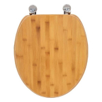 WC dangtis - 5Five - Bambukas - Universalus - 37x45.5 cm - Metaliniai vyriai