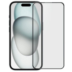 Evelatus iPhone 16 2.5D Pilnas Dangos Stiklas Antistatinis Danga &Scaron;viesiai Juodas Rėmas Ultra Ai&scaron;kus Atvejo Draugi&scaron;kas Apsaugos