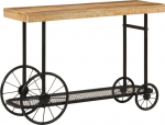 Konsolinis stalas 112x36x76 cm medžio masyvo mango ir geležies