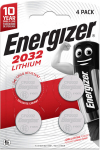 Vaizdo kameros akumuliatorius ENERGIZER BATTERY SPECIALIZED CR2032, 4 pieces, 3V, ECO