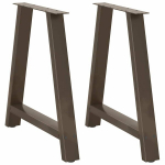 Valgomojo stalo kojelės, A formos, 2 vnt., 80x(72-73) cm, plienas