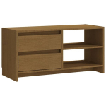 Televizoriaus spintelė，TV spintelė，TV staliukas, medaus ruda, 80x31x39cm, pu&scaron;ies masyvas CFE938280
