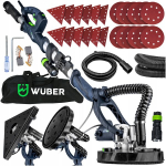 Gipso &scaron;lifuoklis Wuber W26601, 710 W, 147&ndash;197 cm, LED ap&scaron;vietimas, 2 galvutės, 24 &scaron;vitriniai popieriai, su dulkių i&scaron;traukimu ir ne&scaron;iojimo krep&scaron;iu