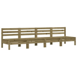 Sodo sofos，Lauko sofa dalys, 4vnt., impregnuota pu&scaron;is, be porankių CFE56768