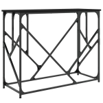 Konsolinis staliukas，konsolinis stalas, juodas, 100x40x80cm, apdirbta mediena CFE79435
