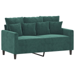Dvivietė sofa，Poilsio sofa, tamsiai žalios spalvos, 120cm, aksomas CFE27357
