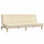 Dvivietė sofa-lova，Poilsio sofa, kreminės spalvos, audinys CFE29028