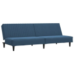 Dvivietė sofa-lova，Poilsio sofa, mėlynos spalvos, aksomas CFE17611