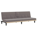 sofa-lova，Poilsio sofa su puodelių laikikliais, taupe spalvos, audinys CFE87155