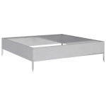Auk&scaron;tas sodo Lovelis，Gėlių dėžė，Gėlių vazonas, 100x100x26cm, galvanizuotas plienas CFE80161
