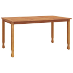 Sodo valgomojo stalas，Lauko stalas, 150x90x75cm, tikmedžio medienos masyvas CFE117198