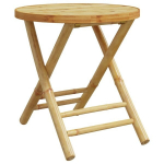 Sulankstomas sodo stalas，Lauko stalas, 45x45cm, bambukas CFE312591