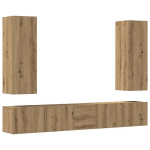 5 dalių sieninis Televizoriaus spintelė，TV spintelė，TV staliukass komplektas Artisan Oak CFE555968