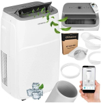 Mobilus oro kondicionierius Climative JET, 4,1 kW, su Wi-Fi, drėgmės surinkimo funkcija, skirtas iki 41 m&sup2; patalpoms