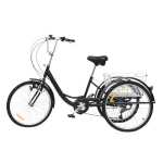 Miesto dviratis Bubello 24", juodas