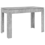 Valgomojo Stalas，Virtuvės stalas, betono pilkas, 120x60x76cm, apdirbta mediena CFE99684